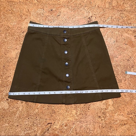 Madewell Metropolis Snap Skirt Sz 4 - Picture 8 of 11